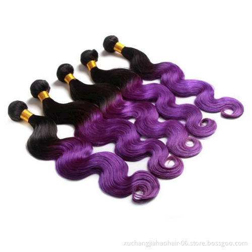 WR brazilian human hair colored bundles, free sample full cuticle aligned virgin hair wholesale virgin colorful hair extension